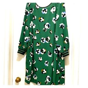 ELOQUII Green Floral Long-sleeve dress - mix media